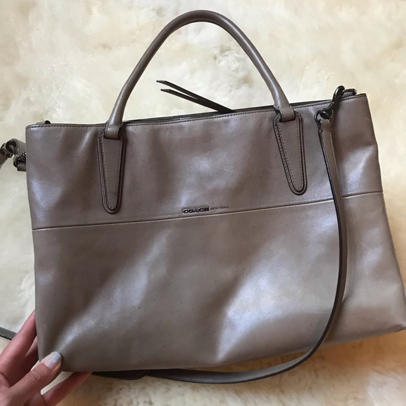 Coach Handbags - Coach Medium Borough Bag in Gray